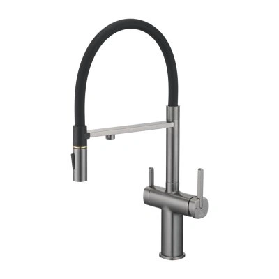 Смеситель для кухни с гибким изливом Rose R358T