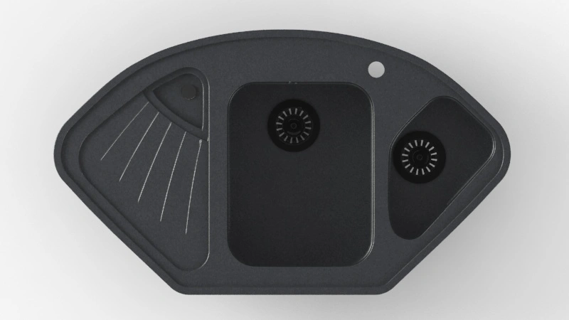 Мойка для кухни GranAlliance G-61 (Черный)