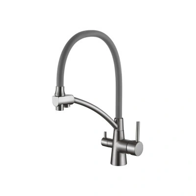 Смеситель для кухни с гибким изливом Ledeme L4855D-12