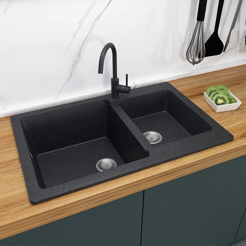 Мойка для кухни GranAlliance G-54 (Черный)