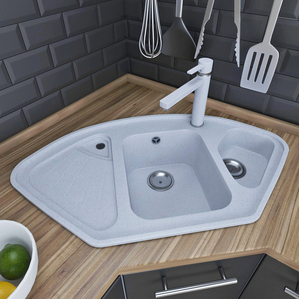 Мойка для кухни GranAlliance G-61 (Белый)