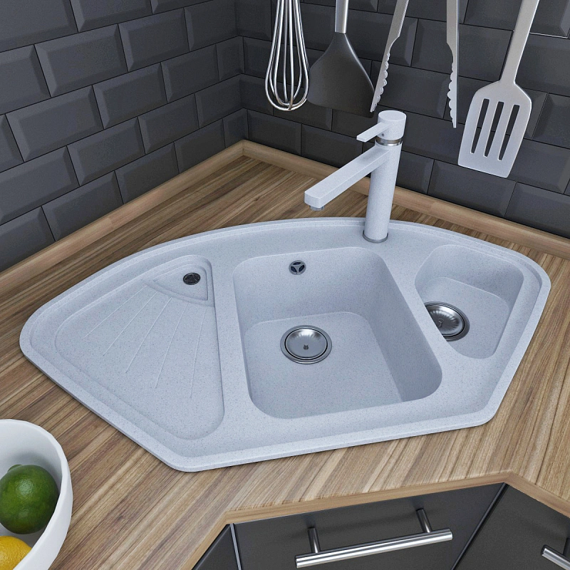 Мойка для кухни GranAlliance G-61 (Белый)